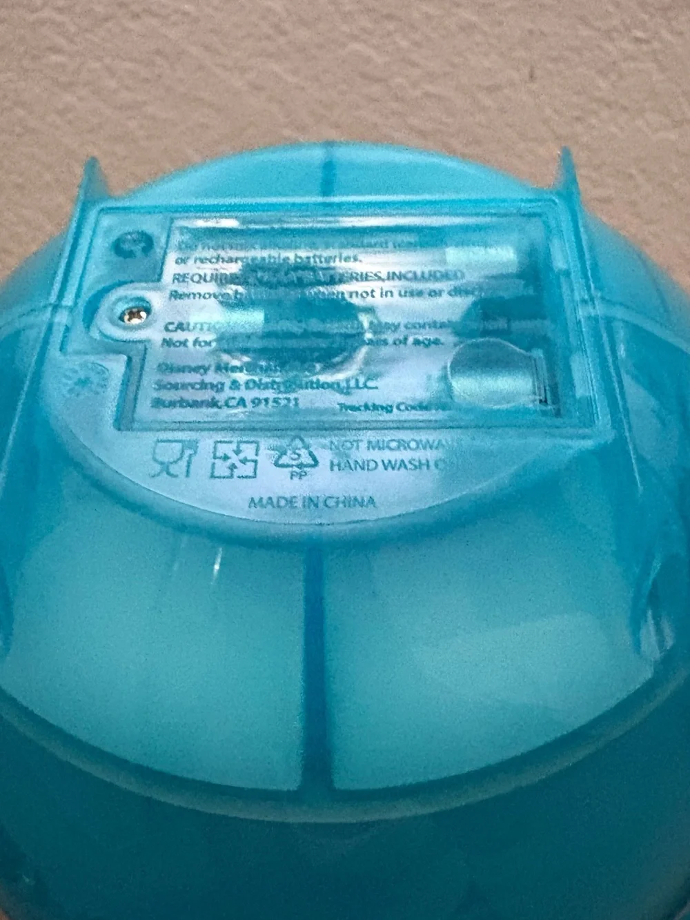 Disney Blue Mickey Head Snack Bucket with 70th Characters